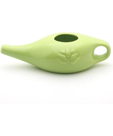 250ml Ceramic Pot Nose Cleaning Pot for Removes Nose Washing Green 19x9x6cm - Buy Online on GoSupps.com