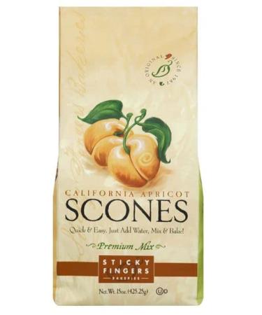 Sticky Fingers Mix Scone Apricot 15 Oz