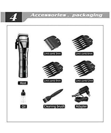 Professional Hair Clippers for Men | Cordless Hair Cutting Kit with 4 Guide Combs for Barbers & Stylists - Shop Now - Buy Online on GoSupps.com