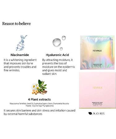 Buy FEMMUE Dream Glow Mask - Revitalize Radiance 6ea 30g | International Shipping Available - Buy Online on GoSupps.com