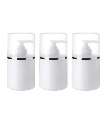 3 STK pump pum refilled Pump dispensable empty hand gel pump gel dispenser shampoo conditioner bottle hygiene liquids for bathroom cosmetics cleaning (250ml)