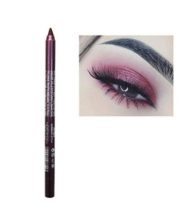 Multi Color Eyeshadow Eyeliner  Metallic Glossy Smoky Eyeliner  Long Lasting Professional Eye Makeup Eyeliner Waterproof Eyeliner Pen Eye Cosmetics Makeup Tools (05 Dark Purple)