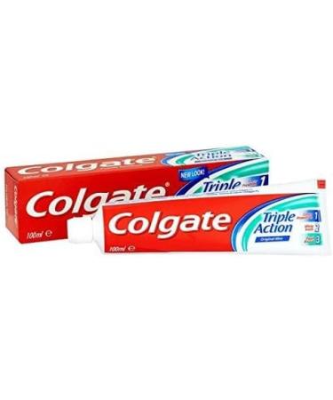 Colgate Triple Action Original Mint Fluoride Toothpaste 12 x 100 ml - Buy Online on GoSupps.com