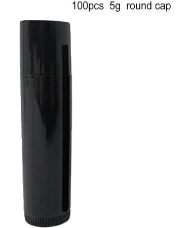  IOIUSKKU IOIUSKKU 100 pcs Empty Lipstick Pots Lightweight Small Balm Tube Creative Smooth Surface Glossy Lip Tubes Cosmetics Women Black Dome 5g - Buy Online on GoSupps.com