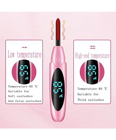 Electric Heated Eyelash Curler - USB Charge Makeup Curling Kit for Long Lasting Natural Lashes | Beauty Tools in Pink - Shop Worldwide - Buy Online on GoSupps.com
