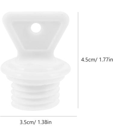 JECOMPRIS Heat Bottle Lock - 2 Pack Plastic Hot Water Sack Replacement Plugs | Universal Anti-Leak Solutions for Water Jugs | White - Buy Online on GoSupps.com