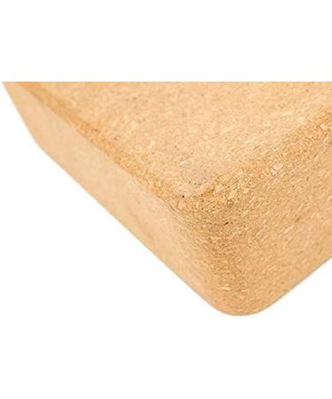 Cork Yoga Blocks 2 Pack + 1 Yoga Strap Set | High Density Natural Cork | Improve Balance, Strength & Flexibility | Comfortable Edge | 2 Blocks + 1 Strap - Buy Online on GoSupps.com