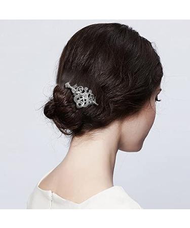 2 Pcs Viking Celtic Knot Hair Clips - Alloy Hair Sticks for Women & Girls - Silver Long Hair Accessories - Buy Online on GoSupps.com