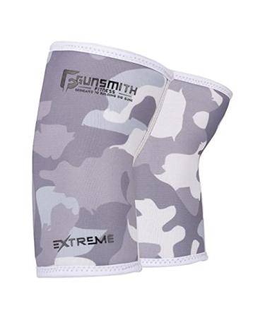 Gunsmith Fitness Ellenbogenbandage - Neopren compression elbow bandages men for fitness studio - breathable slipproof Ellenbogenschoner for weightlifting l arctic camo