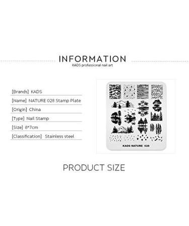 KADS Nail Stamping Plate - Coconut Tree Nature Image Design for DIY Nail Art (NA028) - Buy Online on GoSupps.com