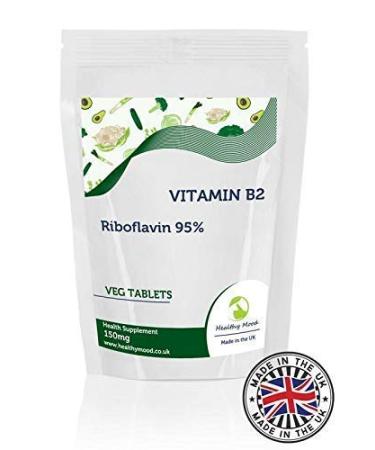 Vitamin B2 150mg x60 Tablets Pills UK Nutrition Riboflavin 95%