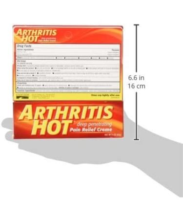 Arthritis Hot Pain Relief Cream - 3 oz (Pack of 6) | Fast-Acting Arthritis Relief - Buy Online on GoSupps.com