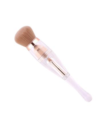 Angoily 1 Set 3 in 1 Makeup Brush Blending Face Brush Portable Makeup Stippling Mineral Brush Foundation Brush Blusher Brush Make up Woman Eye Shadow Brush Artificial Fiber White