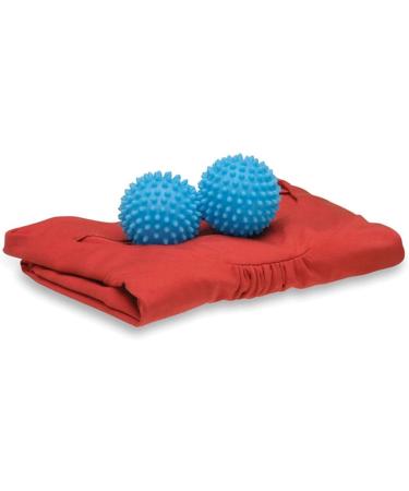 KOC Reusable Dryer Balls - Non-Melt Tumble Laundry Wash Cubes for Softer Clothes - Reduces Wrinkles and Static - Hypoallergenic Fabric Softener - Blue - Buy Online on GoSupps.com
