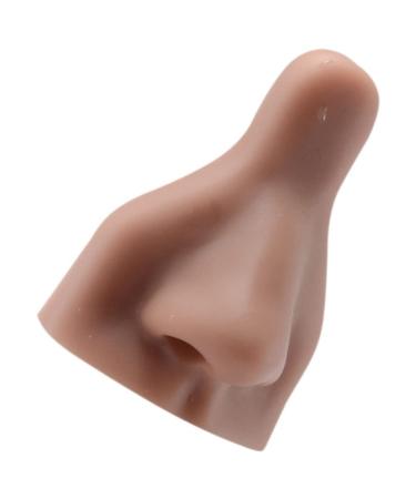 Silicone Prosthetic Nose Flexible Body Part Simulation Piercing Practice Piercing Practice Body Parts Silicone Piercing Practice Training Body Part Body Part for Piercing Fake Face 2
