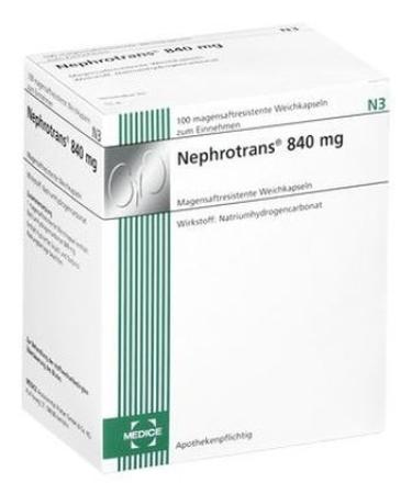 NEPHROTRANS 840 mg gastro-resistant capsules 100 pcs