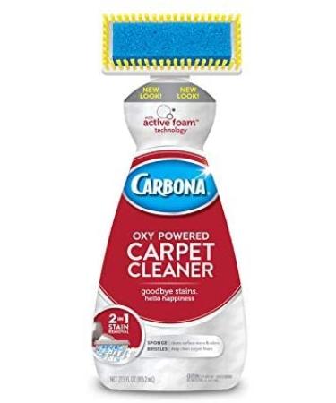 Carbona Carpet Cleaner with Brush | Oxy-Powered Foam for Spot Stain Removal | 27.5 Fl Oz, Pack of 1 1 Pack of 1 (27.5 Fl Oz)