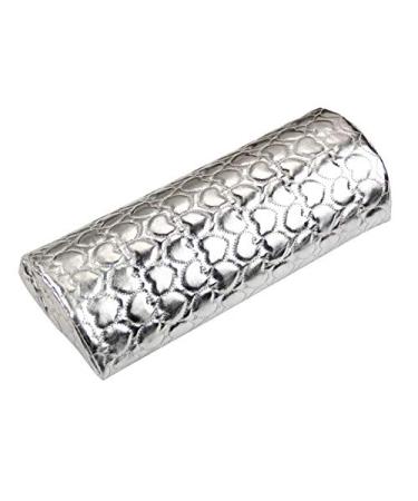 LKE Hand Rests Pillow Nail Art Pillow for Manicure Hand Arm Rest Pillow Cushion PU Leather Manicure Tool Nail Form Equipment - (Color: Silver)