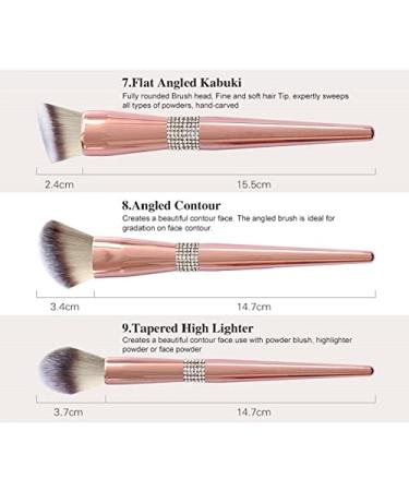 Buy Bling Diamond Encrusted Makeup Brushes Set | Professional Cosmetic Tools for Flawless Application - Buy Online on GoSupps.com