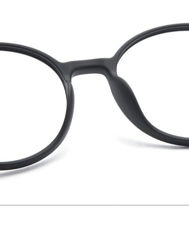 Parwana Retro Round Clear Vision Anti-Blue Light Reading Glasses | Flat Light Mirror | +300 C1 | Stylish & Comfortable - Buy Online on GoSupps.com