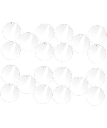 Abaodam 100 Pcs Acrylic Round Sheet Cake Pan Acrylic Blanks Acrylic Board Clear Desktop Material - Buy Online on GoSupps.com