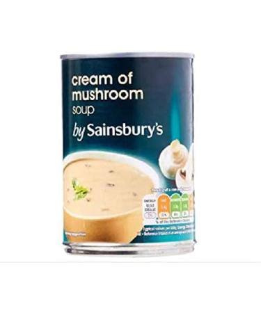  Sainsbury's Sainsbury's Cream of Mushroom Soup 400g Only natural colours and flavours suitable for vegetarians. - Buy Online on GoSupps.com