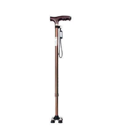 Walking Stick Flexible and Durable Walking Aid Non-Slip Base 720-950 Mm Portable Cane with Ergonomic Handle Mobility Aid Crutches Hello Independence Bronze