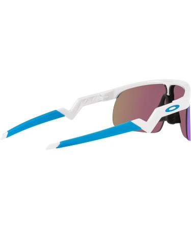 Oakley Oj9010 Resistor Rectangular Sunglasses | Polished White/Prizm Sapphire | 20 mm - Buy Online on GoSupps.com