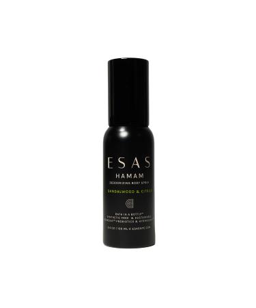 ESAS Hamam Organic Deodorant Body Spray 3.4 oz (Sandalwood & Citrus)