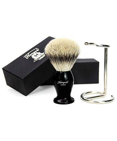 Silver Tip Badger Hair Shaving Brush with Shaving Brush Stand for MEN Gifts for Fathers