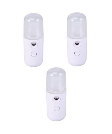 Amosfun 3pcs Portable Steamer Nano Steamer Skin Care Nano Mist Cooler Face Sprayer Face Steamer Mini mediumx3pcs