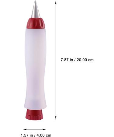 DECHOUS Decorating Pen Silicone Jam Writing Pen Baking Icing Tips Icing Pen Cookie Chocolate Pen for Baking Salad Cream Food Decor Gourmet Chocolate Writing Instrument Frosting Silica Gel Assorted Color 20X4cm - Buy Online on GoSupps.com