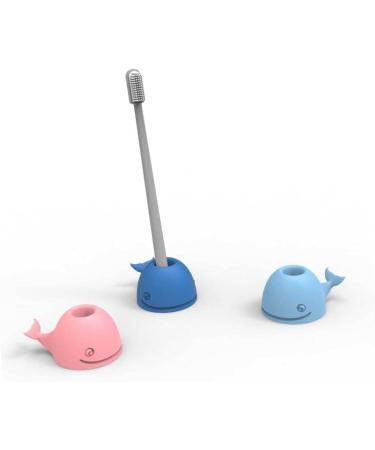 Zerodeko 6 pcs Silicone Toothbrush & Razor Holder - Sky Blue Storage Solution for Bathroom & Desk - Buy Online on GoSupps.com