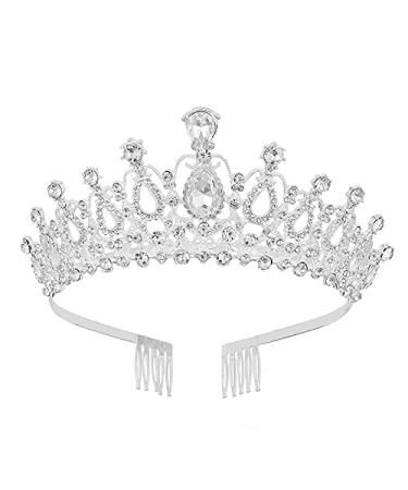 Crystal wedding women crown girl rhinestocte tiara headband princess queen hair jewelry for birthday prom bride party christmas costume gifts jewelry 3#