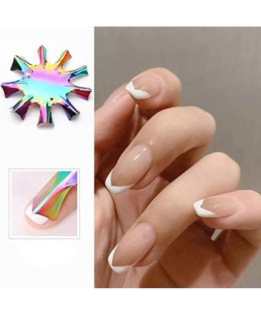 Uposao 4 Pieces Manicure Rim Trimmer - French Smile Line Tool & Nail Art Stencil Cutter for Acrylic & UV Gel - Perfect for Salons & Nail Artists - Buy Online on GoSupps.com