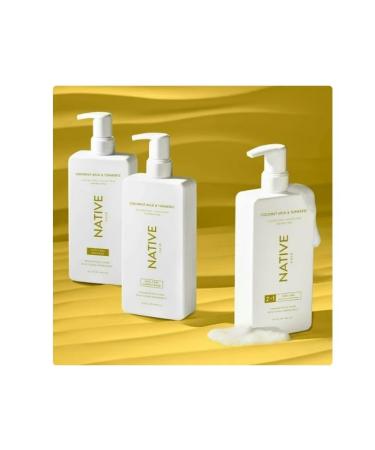 Buy Native Curl Care Shampoo with Coconut Milk & Turmeric - Sulfate & Paraben Free 16.5 oz - International Shipping Available - Buy Online on GoSupps.com