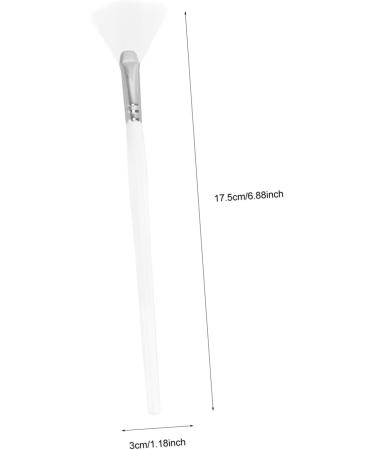 Set of 6 Makeup Fan Makeup Brush Make Up Box DIY Clay Tools Skin Care Tools Mixing Applicator Sheet Brush Wood White - Buy Online on GoSupps.com