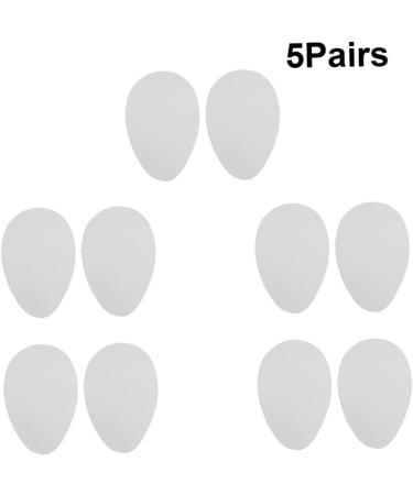 NOLITOY High Heel Stickers - 5 Pairs Self-Adhesive Skid Proof Sole Protectors for White High Heels - Transparent Shoe Stickers for Enhanced Grip - Buy Online on GoSupps.com
