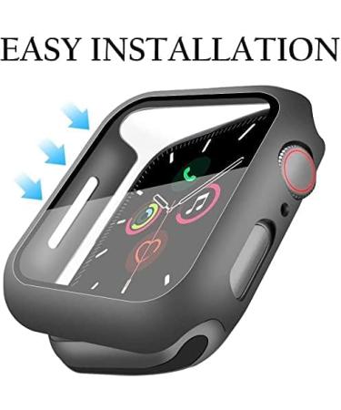 YMHML Apple Watch 42mm Series 3/2/1 Case with Tempered Glass Screen Protector - Black - Buy Online on GoSupps.com