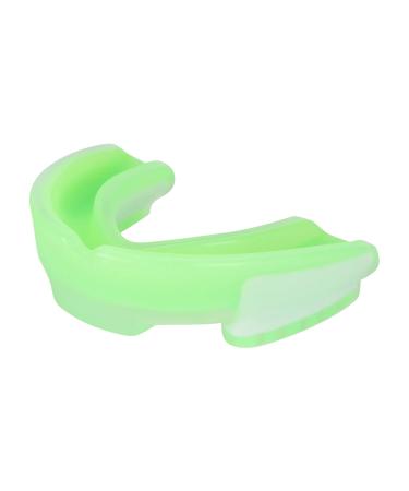 Max Mundschutz - Cheek & Mouth Protection for Adults & Youth | EVA Taste Fixed Teeth - Ideal for Lacrosse Basketball & Hockey (Green/White) - International Shipping Available - Buy Online on GoSupps.com