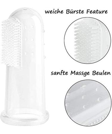 Buy WOMGF 4x Baby Silicone Finger Toothbrush Set - Gentle Teeth & Gum Massager with Storage Boxes | International Shipping - Buy Online on GoSupps.com