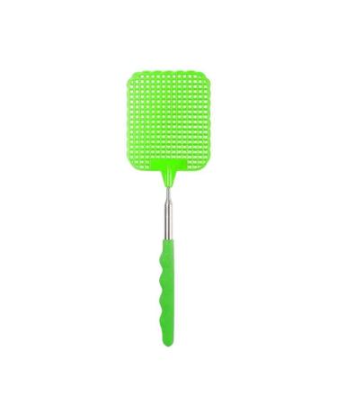 AOLIAO Retractable Fly Swatters Heavy Duty Long Handle Flyswatter Shatter Insect Control Net Shoot for Home Indoor and Outdoor Green