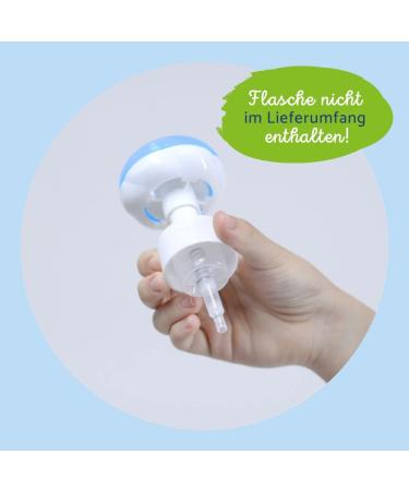 Bula Popo Flower Foam Pump + Holder | Eco-Friendly Alternative to Wet Wipes for Baby & Toilet | Fits Bula Popo 150ml Bottle - Buy Online on GoSupps.com
