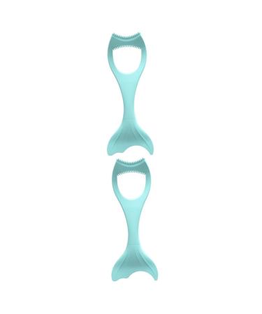 Housoutil Mutitool 2pcs Lower Wing Multifunctional Gear Gel Mascara Multi- Shape Stencil Blue Tail Aid Stencils 15X5.7CMx2pcs Bluex2pcs