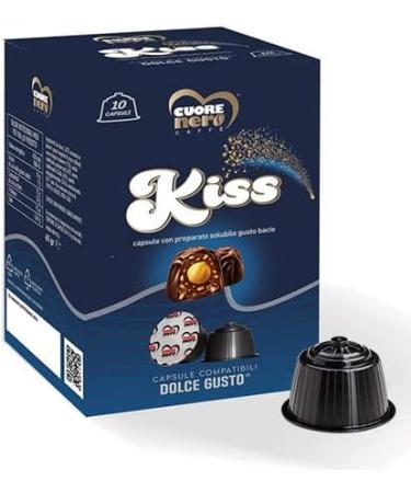 Cuore Nero Caffe Drinks - Pack of 60 (6 boxes of 10 capsules) Compatible Dolce Gusto Capsules to choose from: Mars Oreo Twixx Kinder Bueno Nutella Milk - L'Emporio del caff  - Buy Online on GoSupps.com