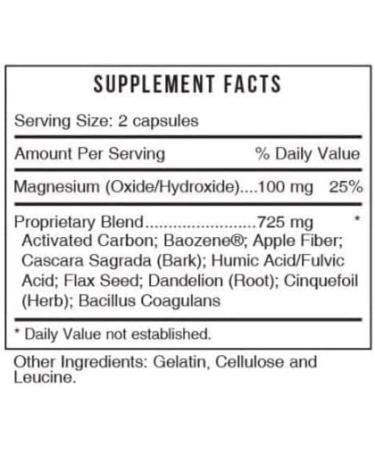 Systemic Formulas #404 Bind 120 Capsules (Pack of 2) & Keychain Pill Holder - Activated Charcoal for Powerful Cleanse & Optimal Health | International Shipping Available - Buy Online on GoSupps.com