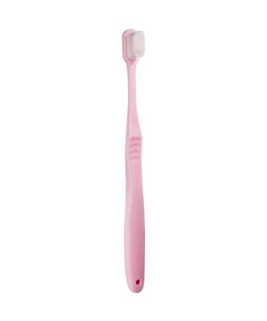 Extra soft toothbrush nano toothbrush for sensitive gums micro-nano handwear with 20 000 softness for gum care good cleaning effect CNJ244 (pink one size) 1 piece (1 Pack) pink
