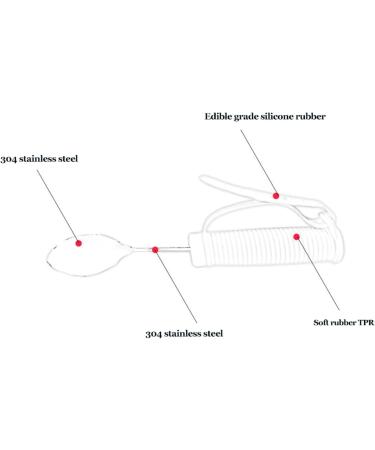 Elderly Tableware Spoon Food Eating Eating Aids Spoon Detachable Dining Utensils Rotating Holders with Auxiliary Belt for Elderly Disabled - Buy Online on GoSupps.com