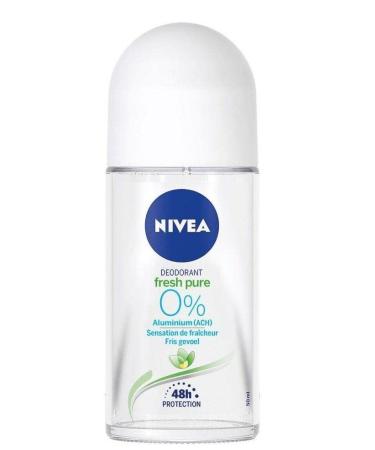 NIVEA NIVEA Fresh Pure Pack of 6 roll-on deodorants 0% aluminum 50 ml