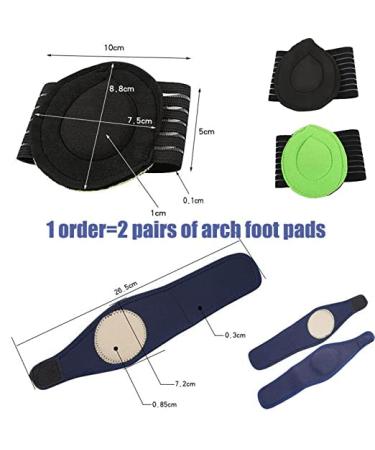 SUBAOQI Plantar Fasciitis Relief Foot Band Support Sleeve - 2 Pair Set for Pain, High Arch, Flat Foot, Heel Spur - Men and Women - Buy Online on GoSupps.com